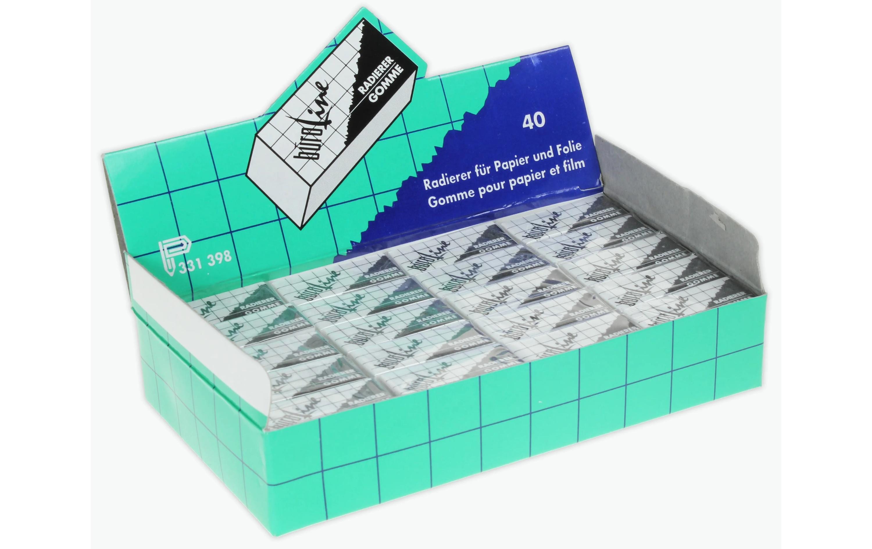 Büroline Radiergummi Papier und Folie 40 Stück Büroline Radiergummi Papier und Folie 40 Stück