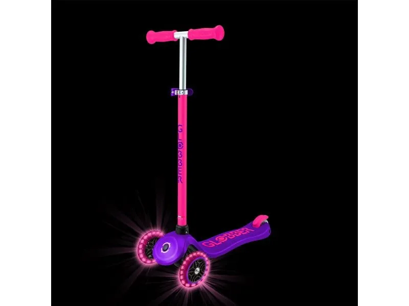 GLOBBER Primo Child Scooter mehr Lights Neonrosa