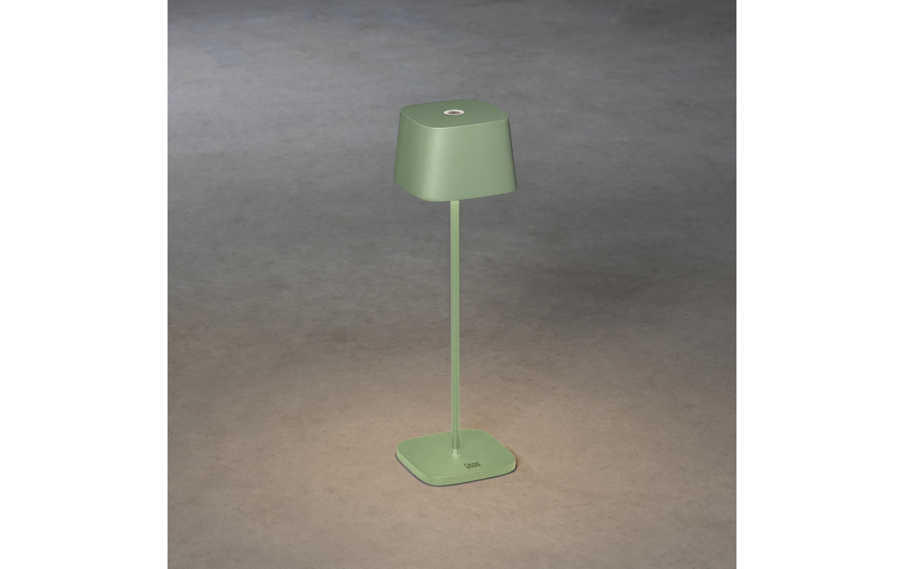 Konstsmide Akku-Tischleuchte USB Capri, 2700-3000 K, 2.2 W, Mintgrün