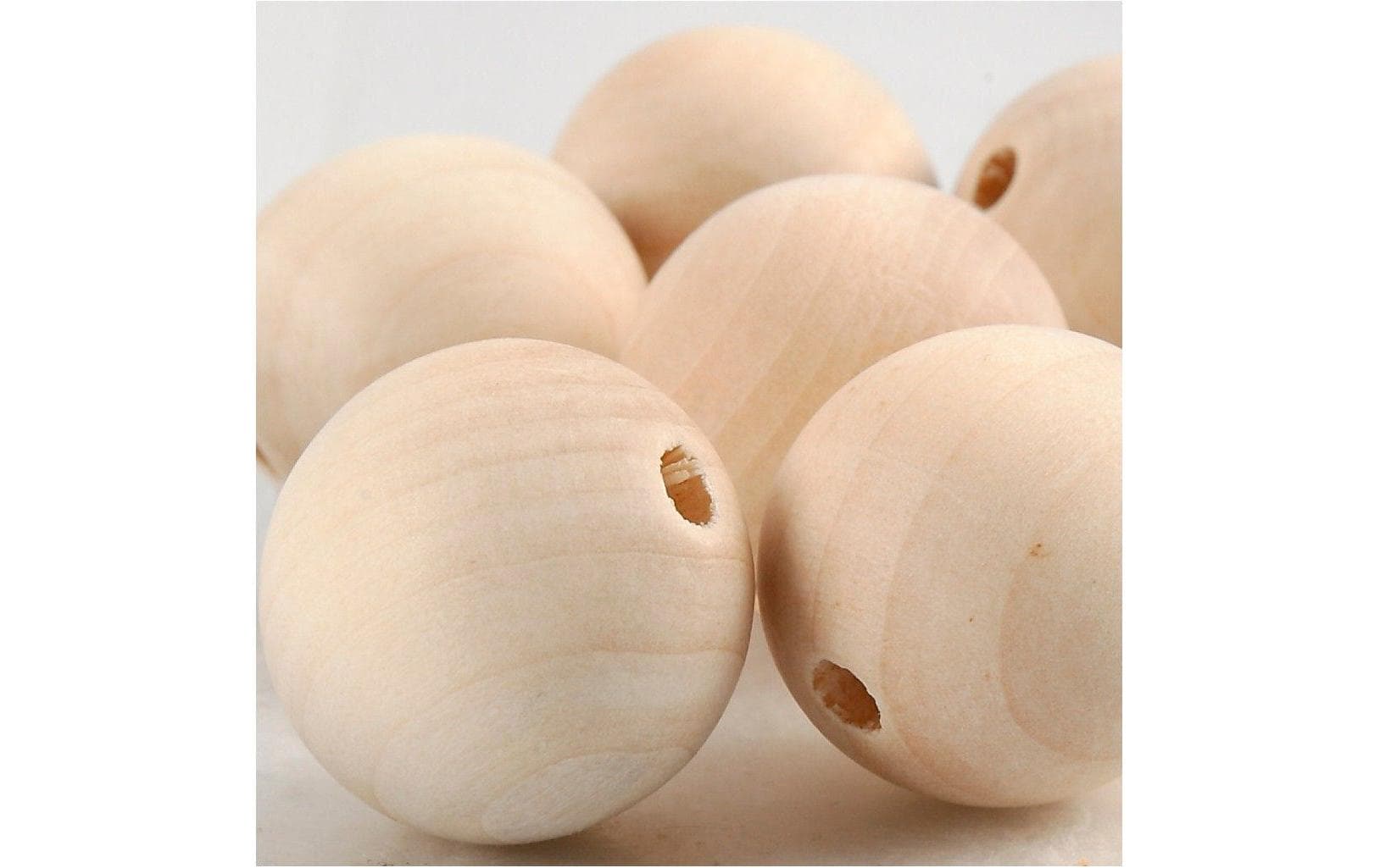 Creativ Company Holzperlen D: 25 mm Lochgrösse: 4.5 mm