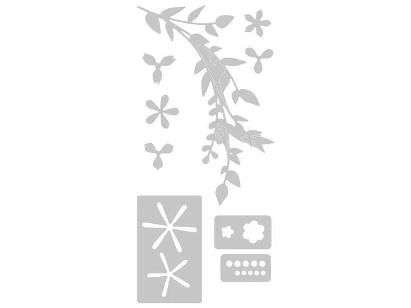 Sizzix Stanzschablone Frühlingsblütten und Blätter , Blatt