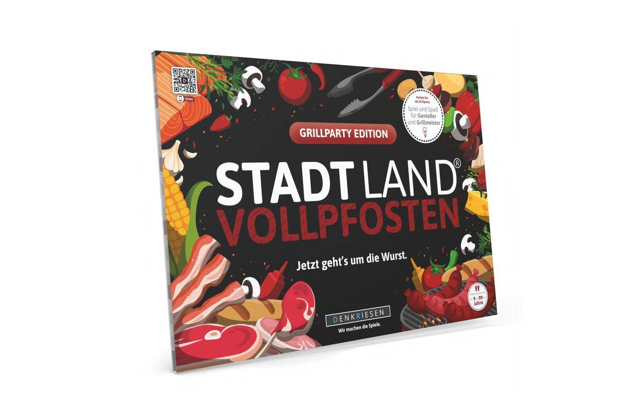 Denkriesen Stadt Land Vollpfosten A4 Block Grillparty Edition -DE-