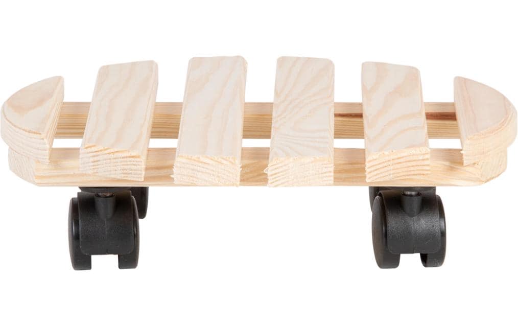 Esschert Design Rolleruntersetzer Rund L Nature/Schwarz Esschert Design Rolleruntersetzer Rund L Nature/Schwarz