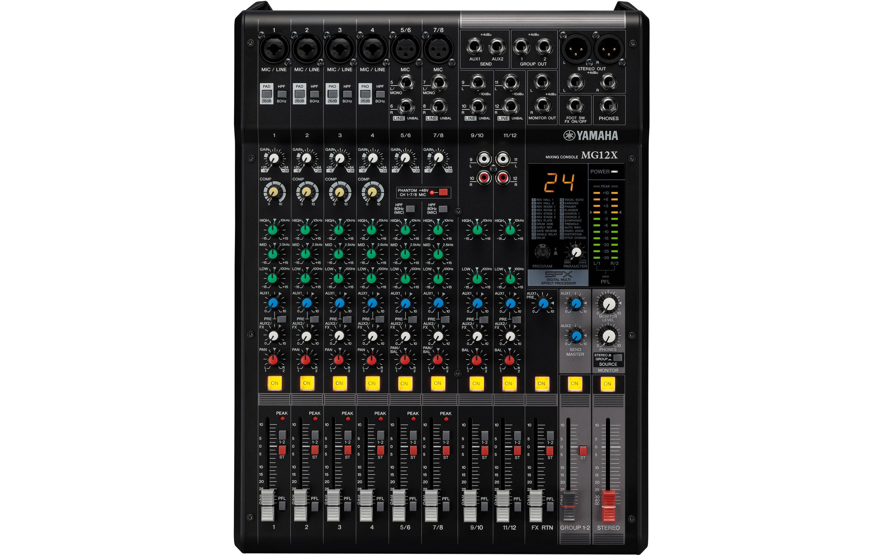Yamaha Mischpult MG12X – 12-Kanal, analog