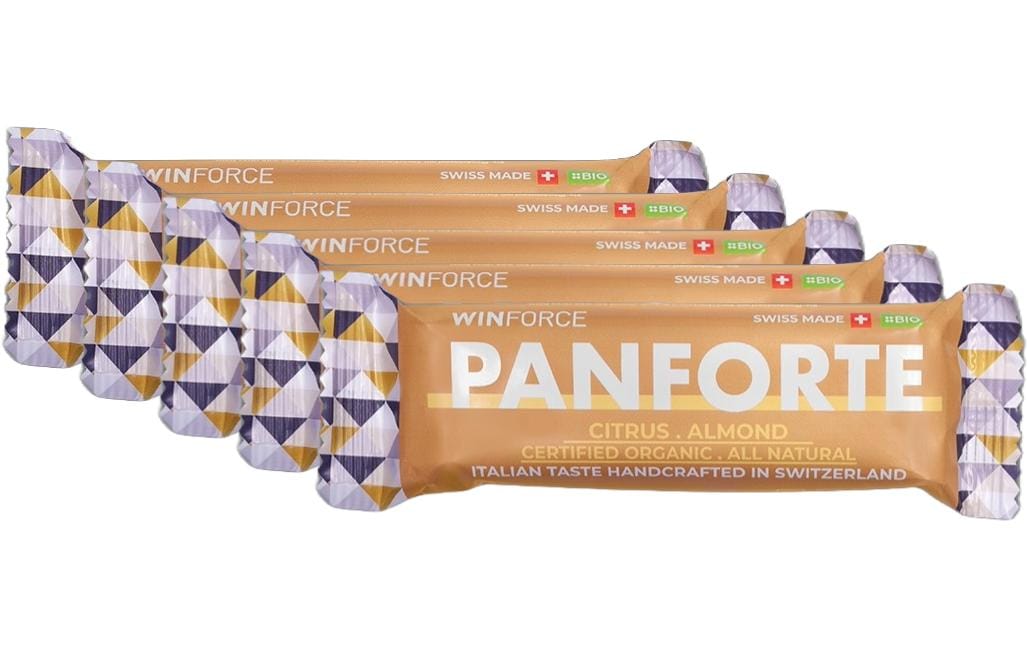 WINFORCE Riegel Panforte Bar Citrus-Almond, 5 Stück