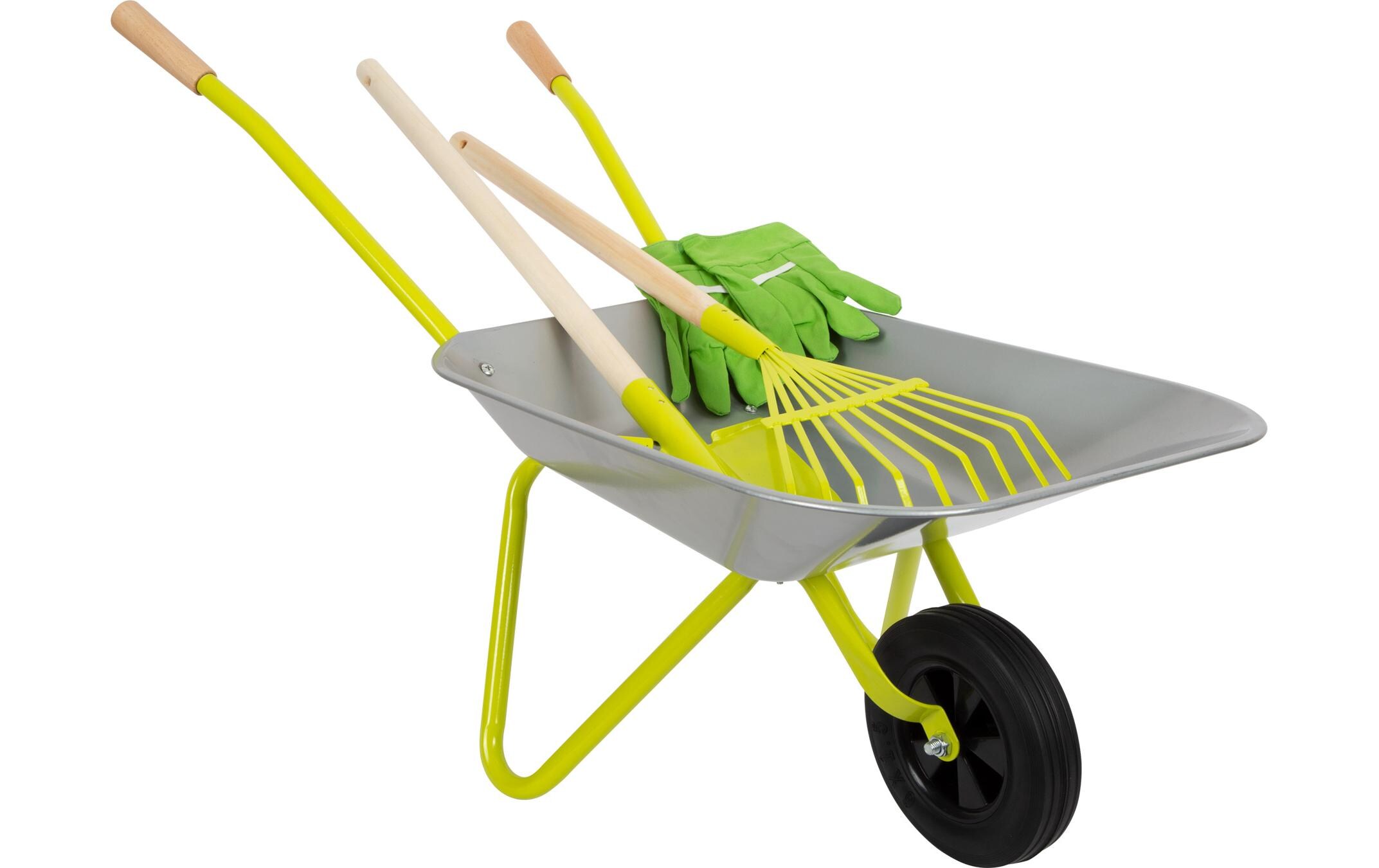 small foot Schubkarre mit Gartenwerkzeug