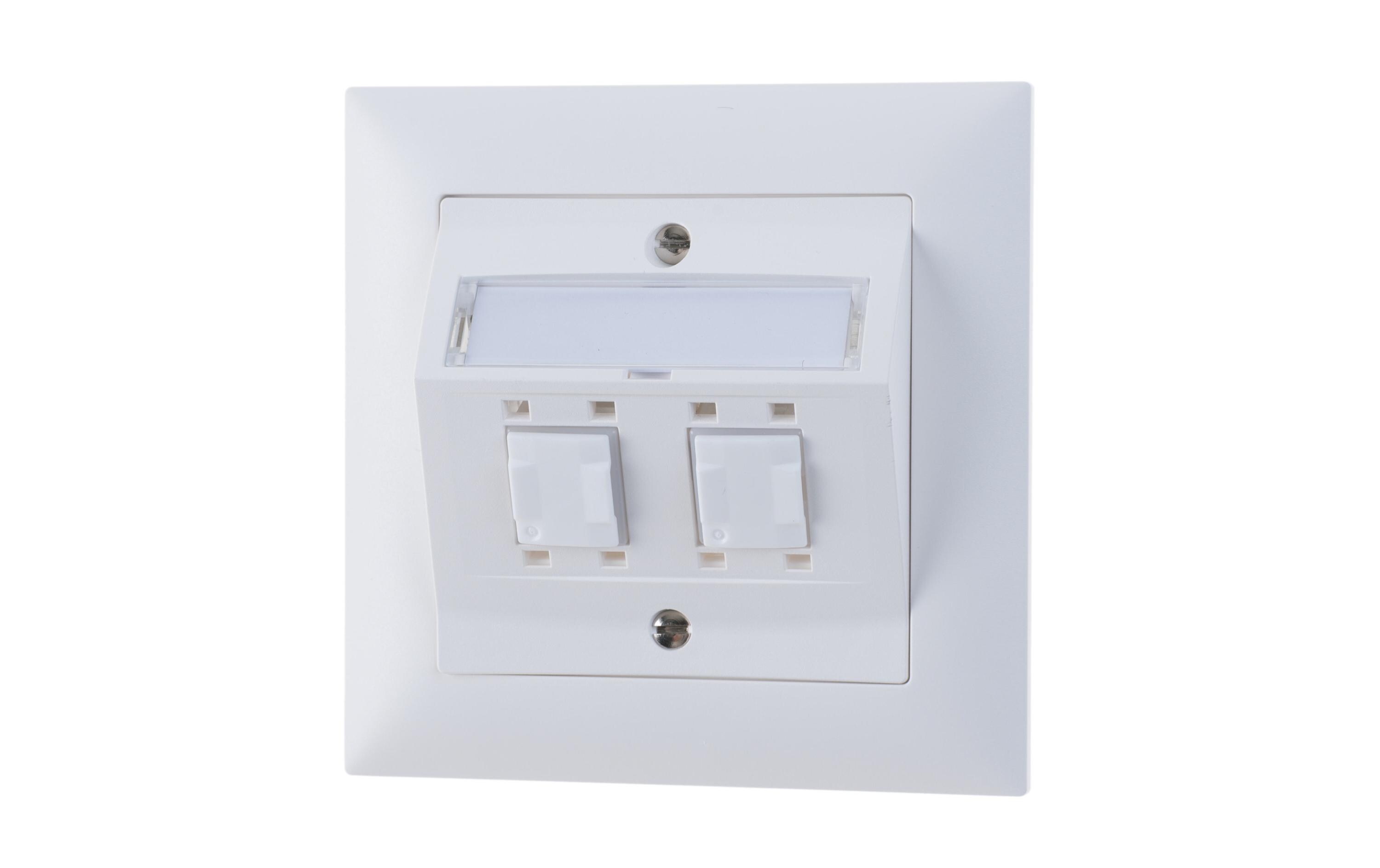 Feller EDIZIOdue Netzwerkdose UP 2x RJ45 Kat. 5e ungeschirmt