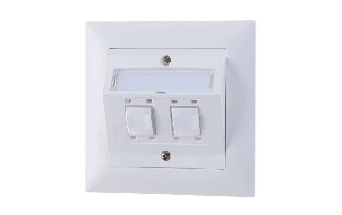 Feller EDIZIOdue Netzwerkdose UP 2x RJ45 Kat. 5e ungeschirmt