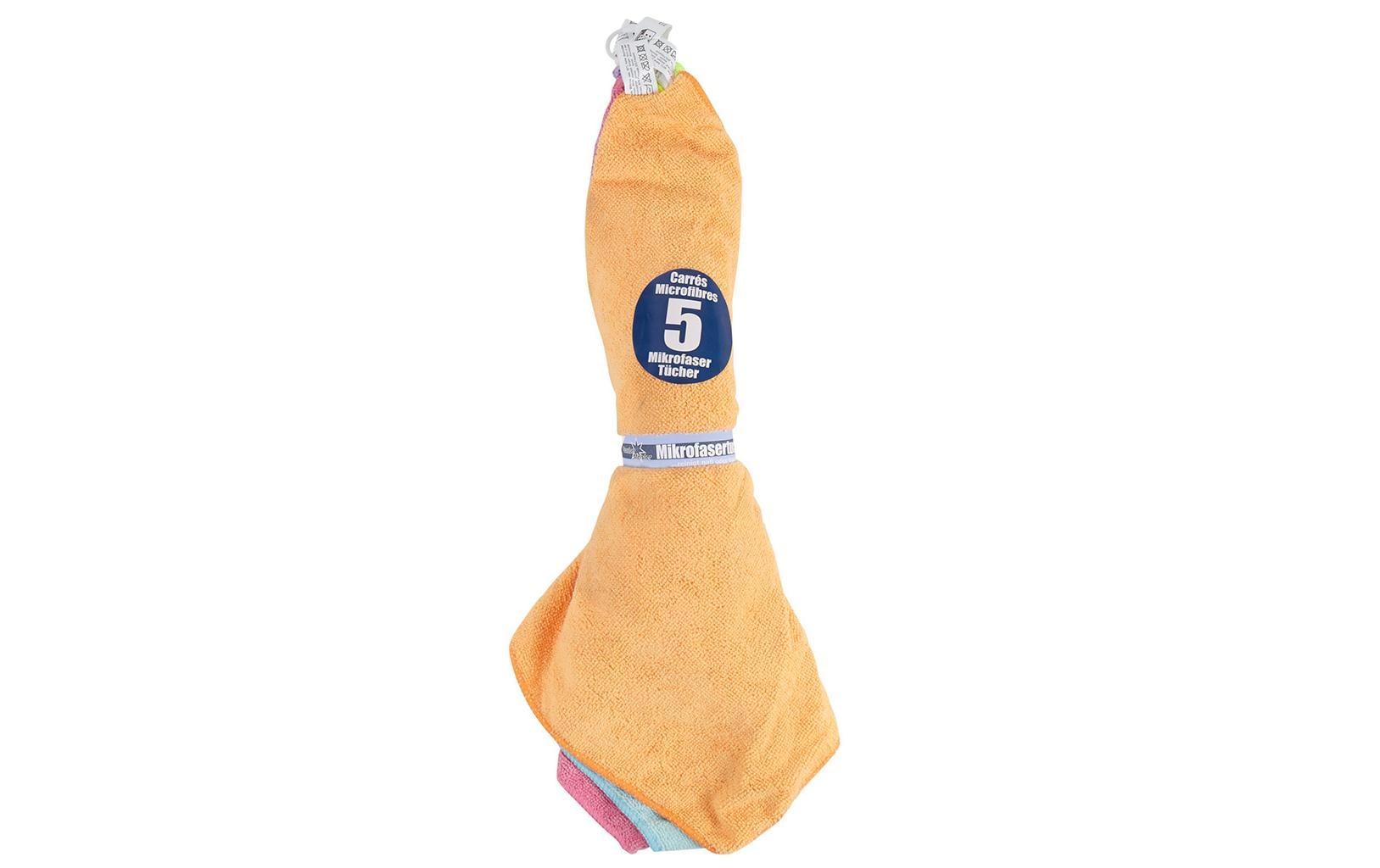 Sauber Meister Mikrofasertuch Gross 5 Stück, 38 cm x 40 cm