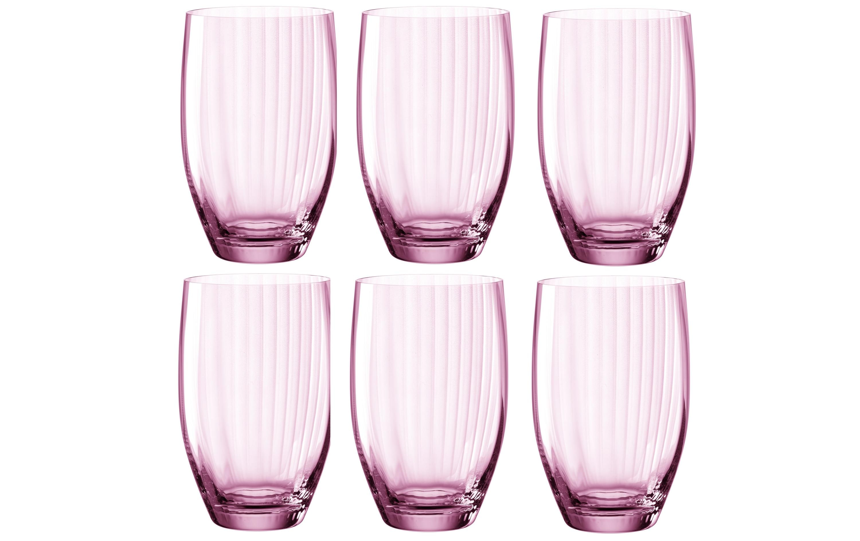 Leonardo Longdrinkglas Poesia 460 ml, 6 Stück, Rosa