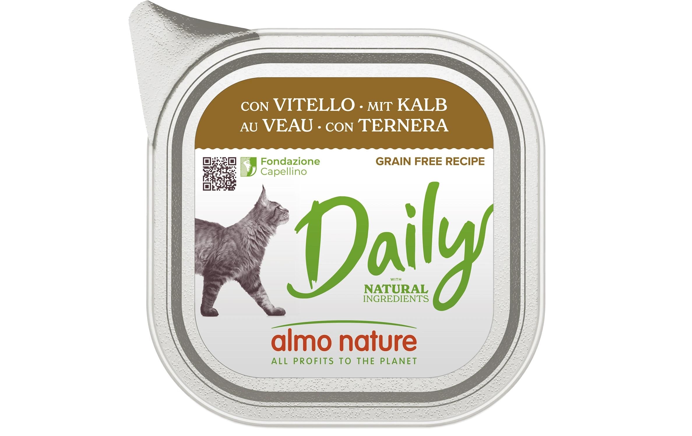 Almo Nature Nassfutter Daily mit Kalb 32 x 100g