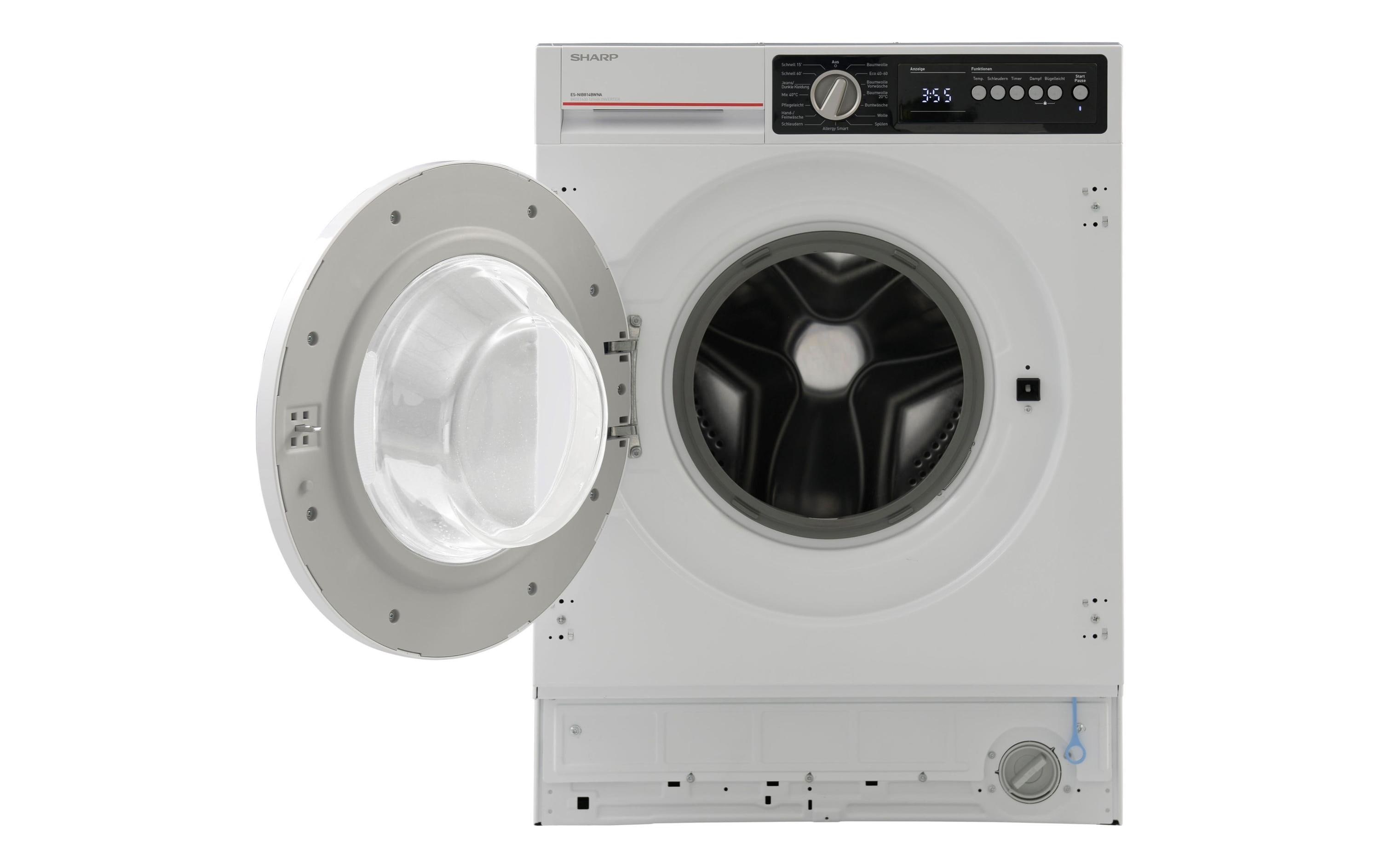 Sharp Einbau Waschmaschine ES-NIB814BWNA Links
