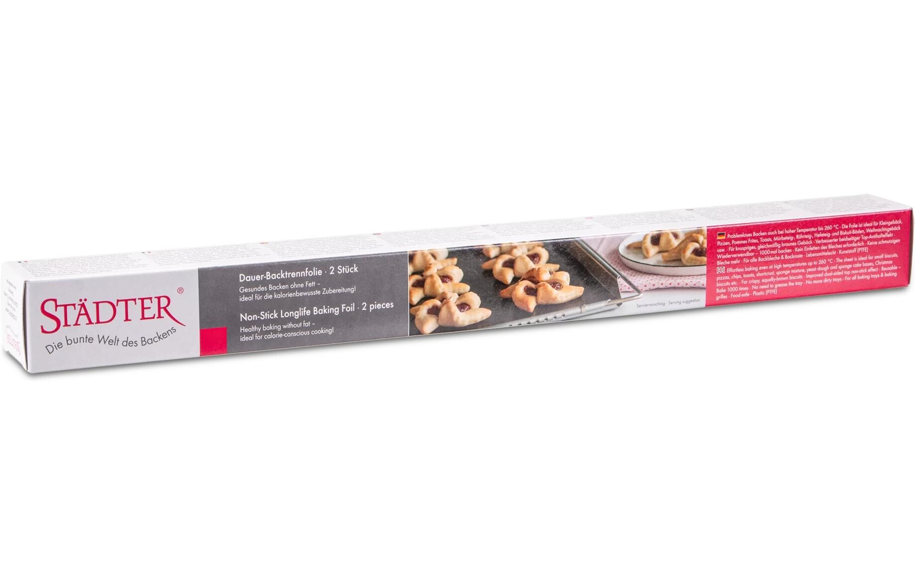 Städter Dauerbackfolie 2 Stück, Schwarz, 33 x 40 cm