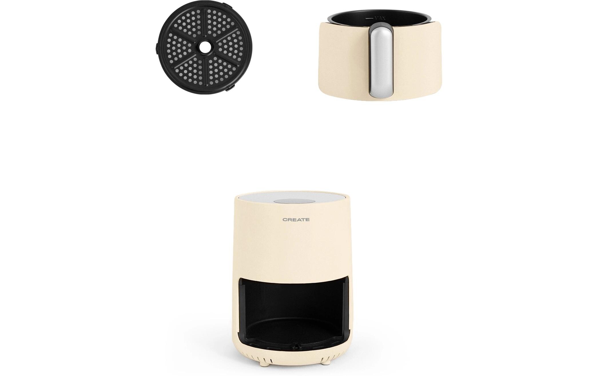 Create Heissluft-Fritteuse Air Fryer Creme 1.5 l