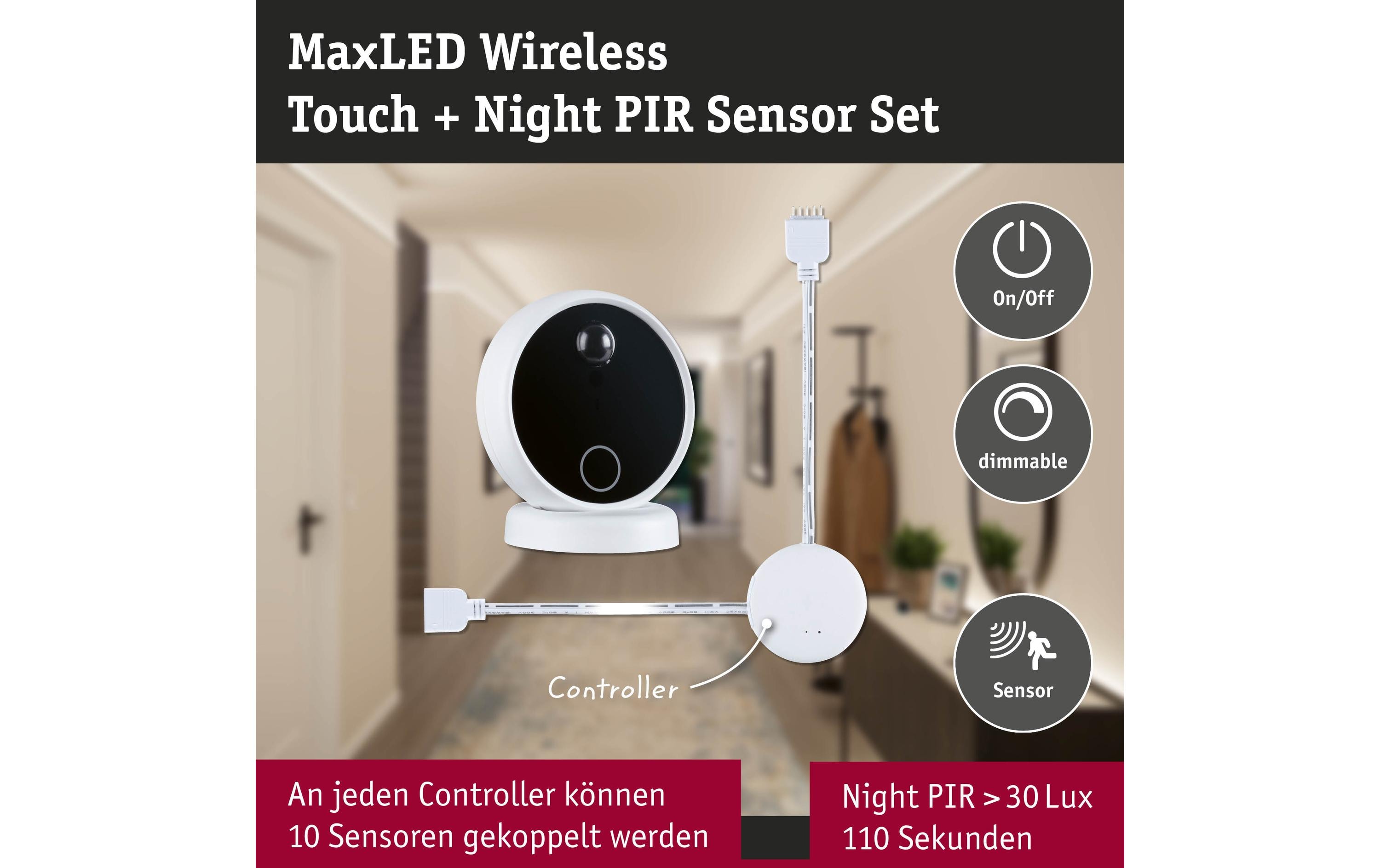 Paulmann MaxLED Wireless PIR & Touch Sensor