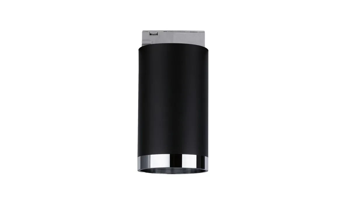 Paulmann Schienenspot URail Tube, 1 x GU10, 10 W, Schwarz/ Chrom Paulmann Schienenspot URail Tube, 1 x GU10, 10 W, Schwarz/ Chrom