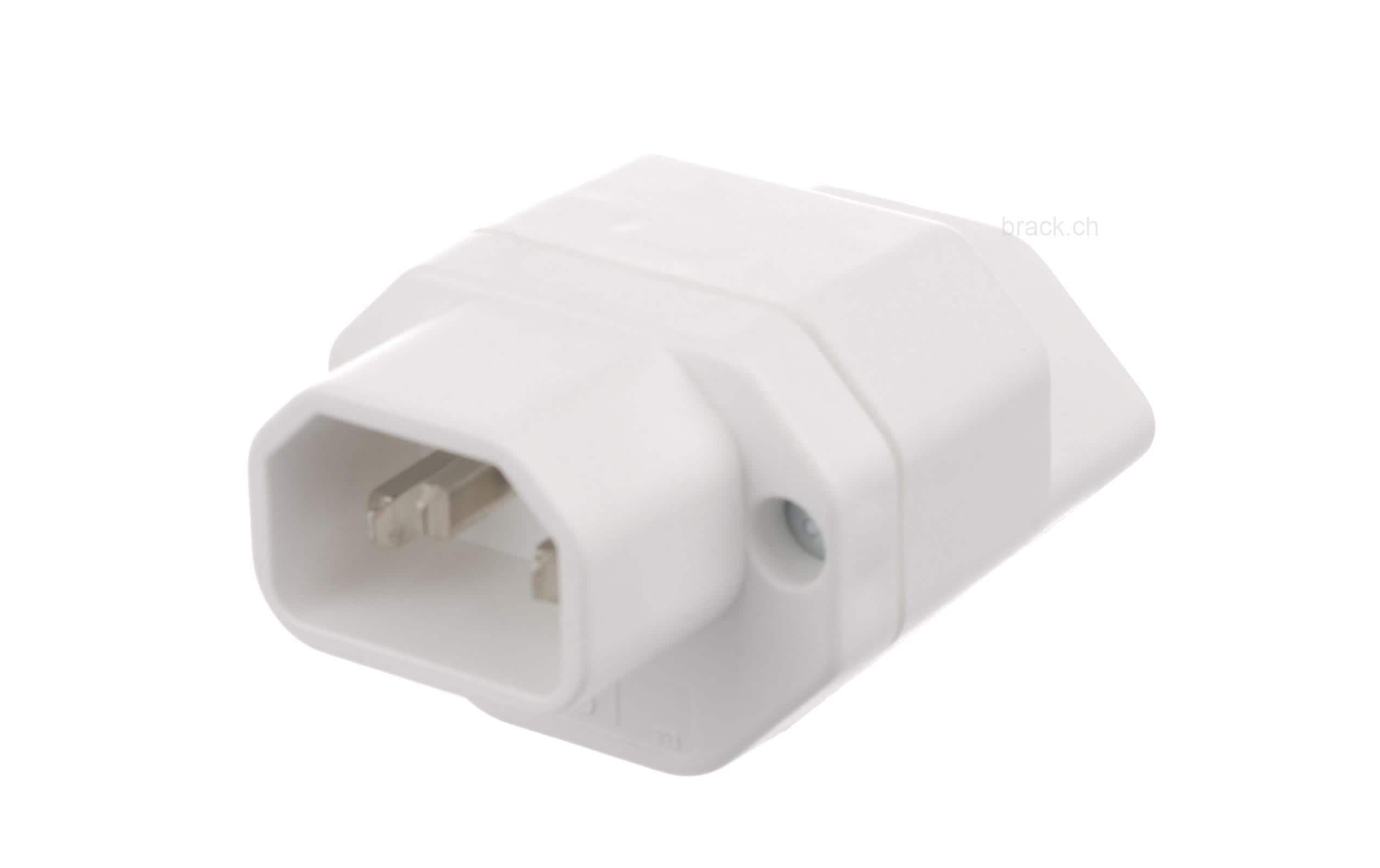 STEFFEN Adapterstecker C14 - T13 Weiss STEFFEN Adapterstecker C14 - T13 Weiss