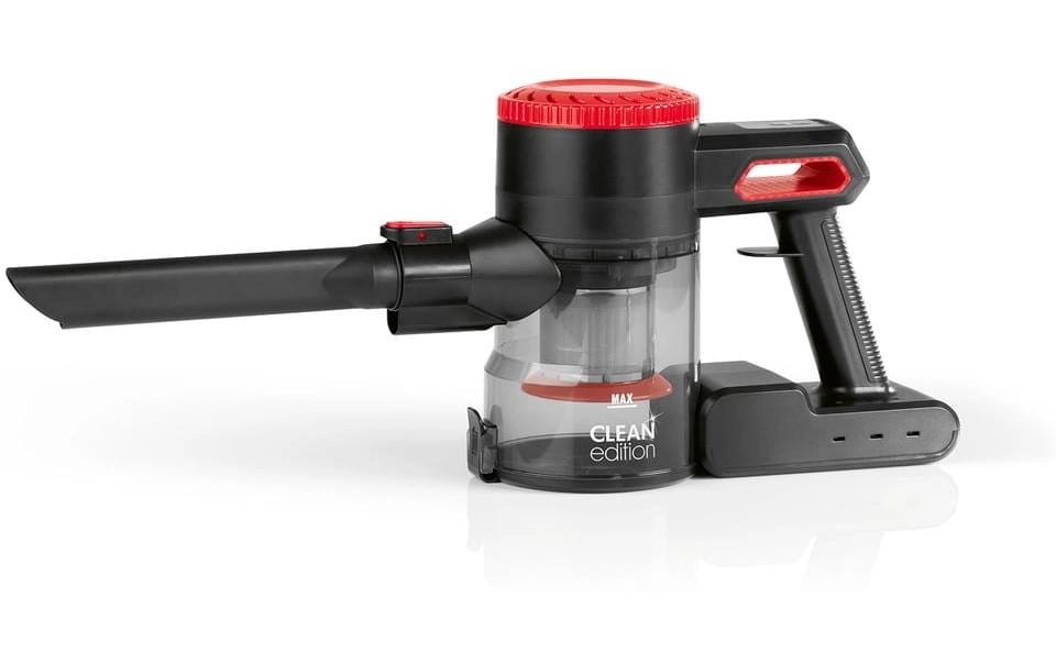 CLEANmaxx Akku-Hand- und Stielsauger mit 2-fach-Filter , Rot