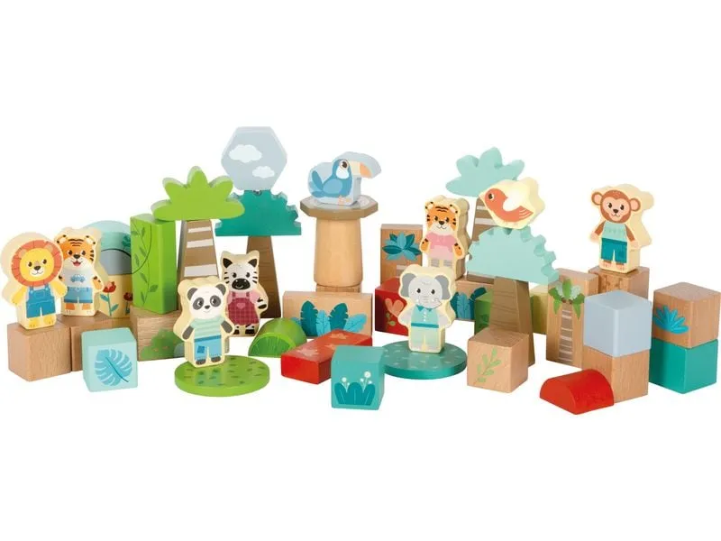 small foot Holzbausteine Jungle Friends 50 Teile small foot Holzbausteine Jungle Friends 50 Teile