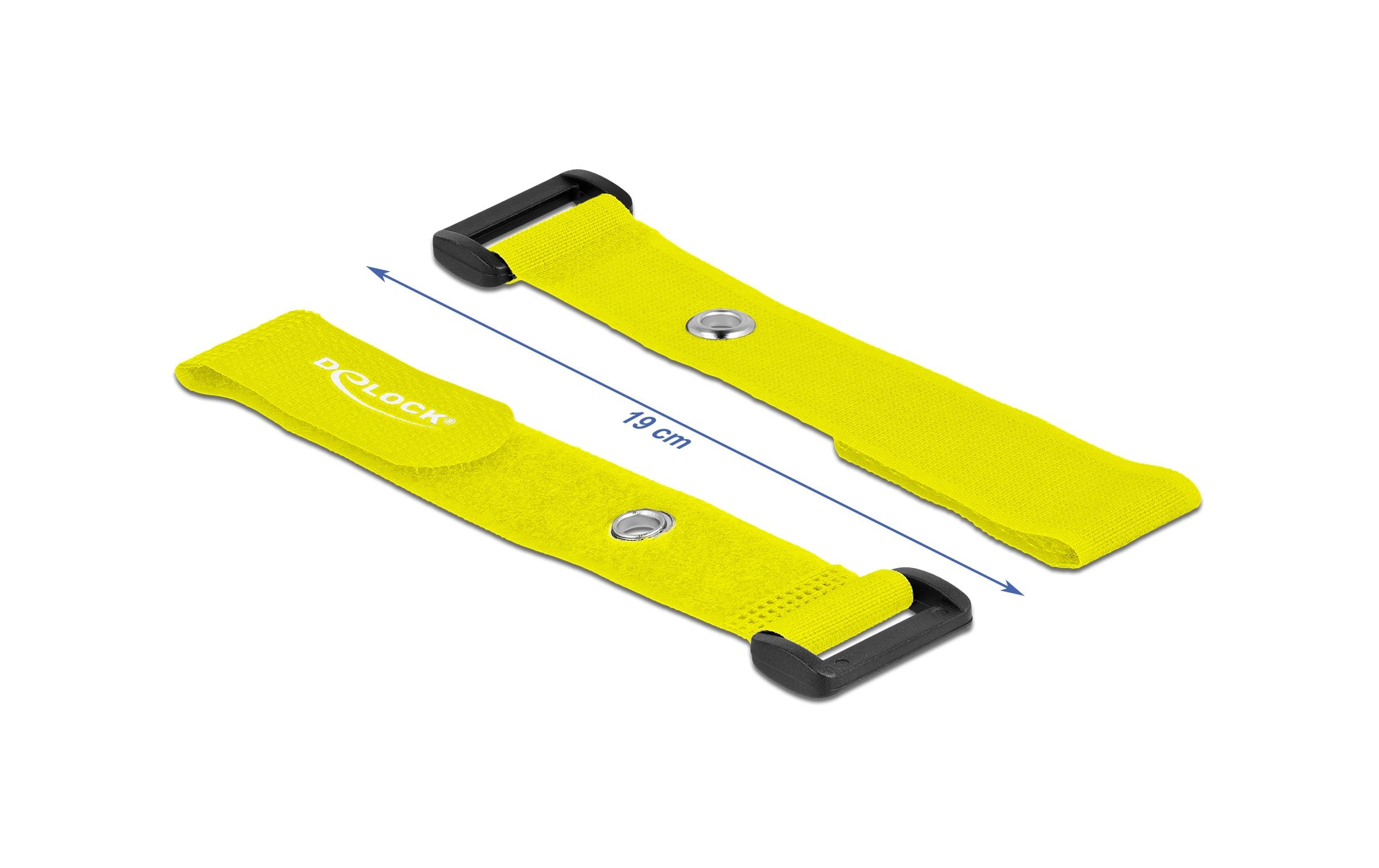 Delock Klettkabelbinder Gelb 190 mm x 25 mm 5 Stück Delock Klettkabelbinder Gelb 190 mm x 25 mm 5 Stück