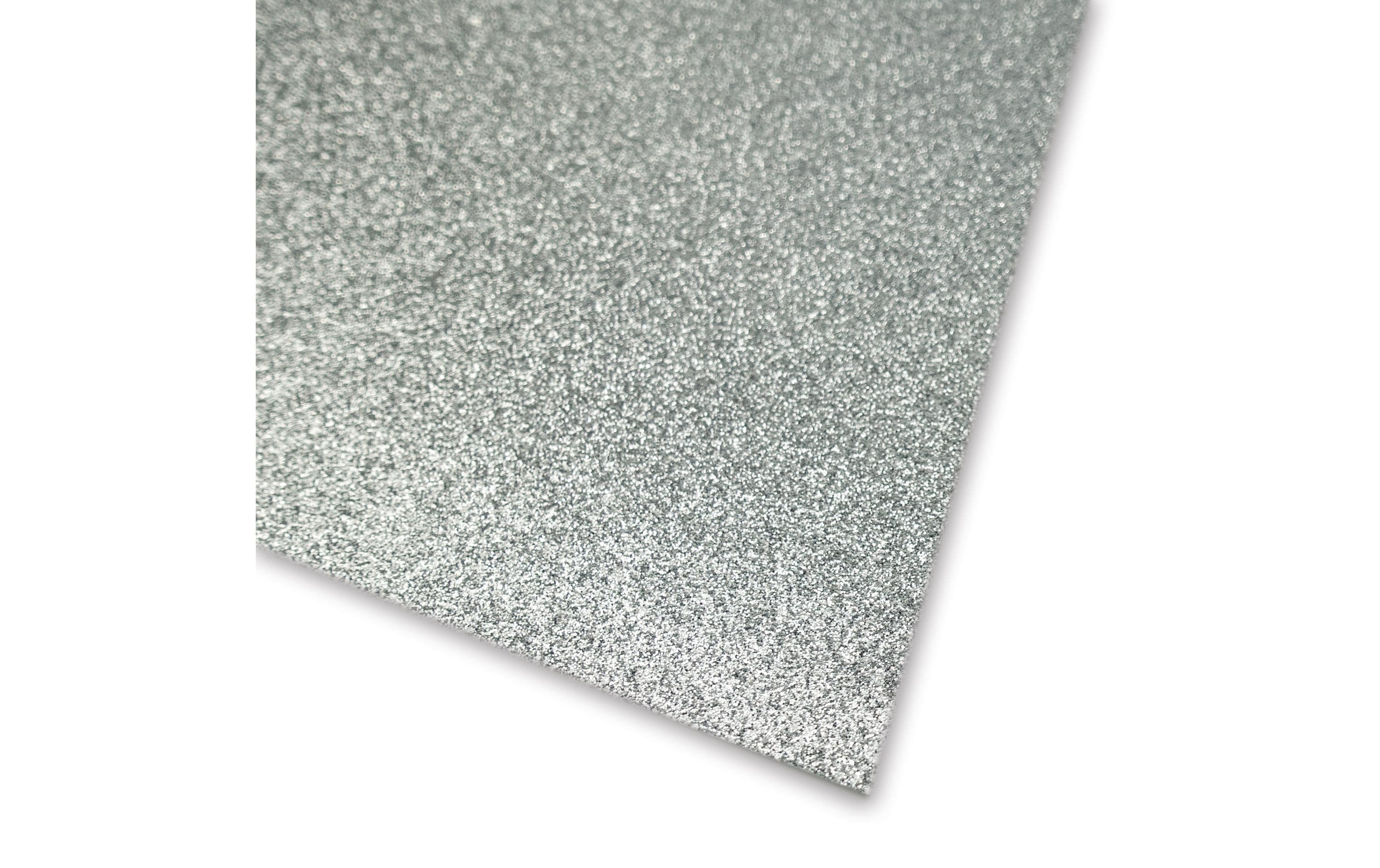 URSUS Glitzerkarton A4, 300 g/m², 10 Blatt, Silber