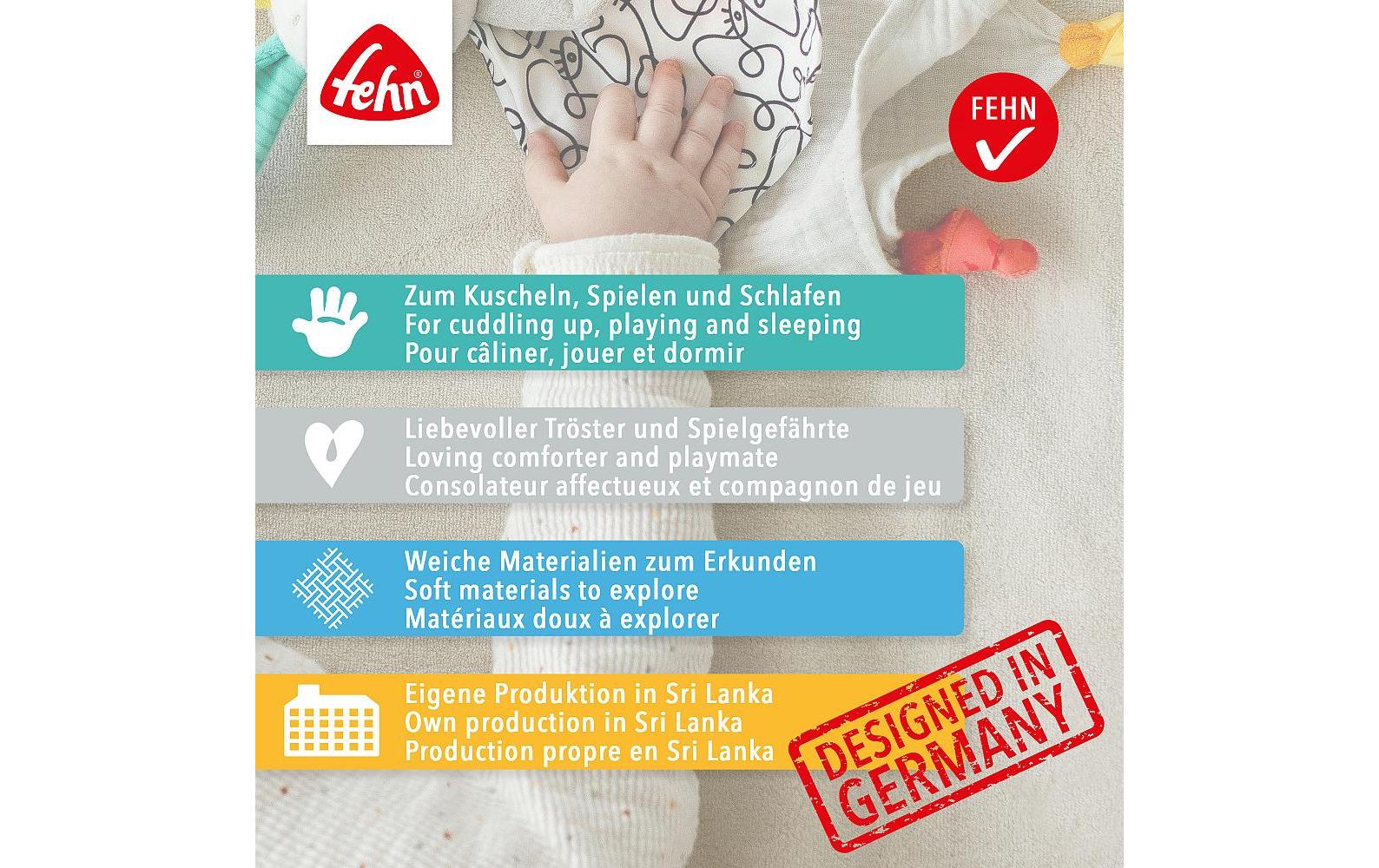 fehn Schmusetuch Flamingo