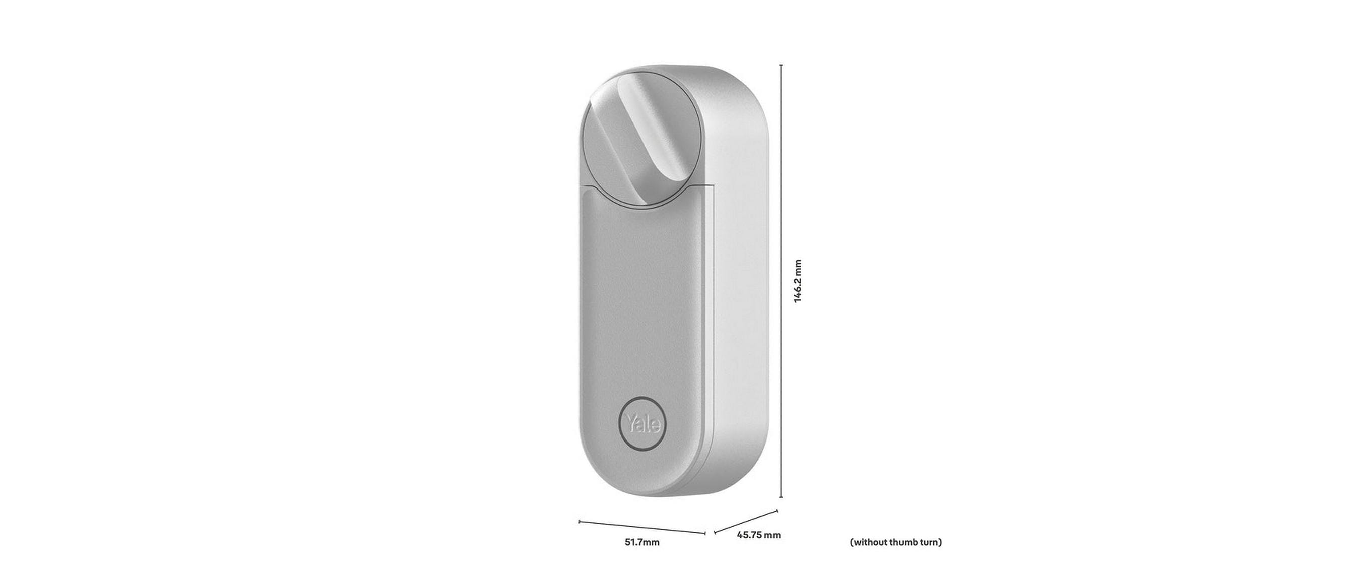 Yale Schloss Linus L2 Smart Lock, CH+EU-Zylinder, Silber