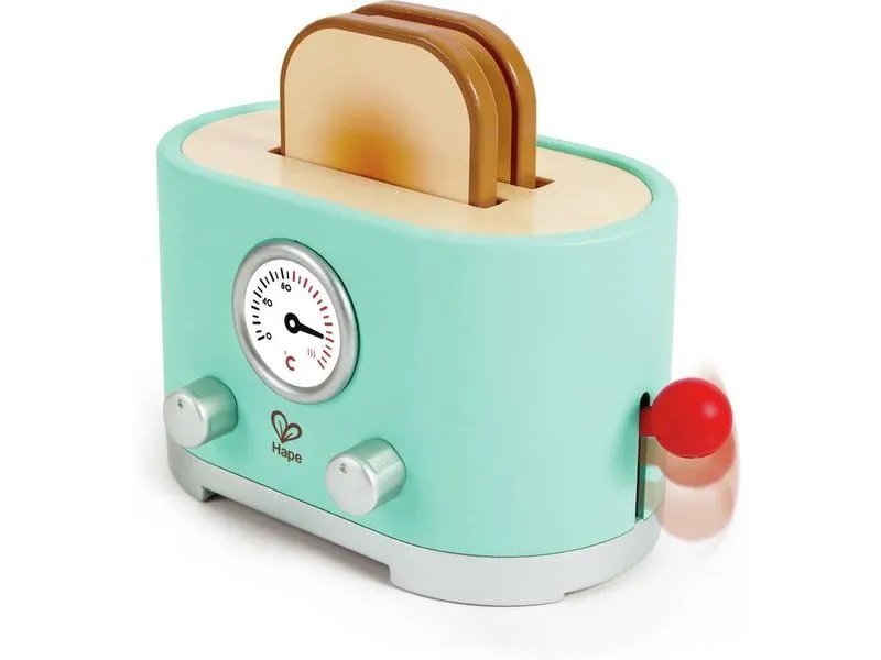 Hape Spiel-Haushaltsgerät Pop-up-Toaster-Set Kling Hape Spiel-Haushaltsgerät Pop-up-Toaster-Set Kling