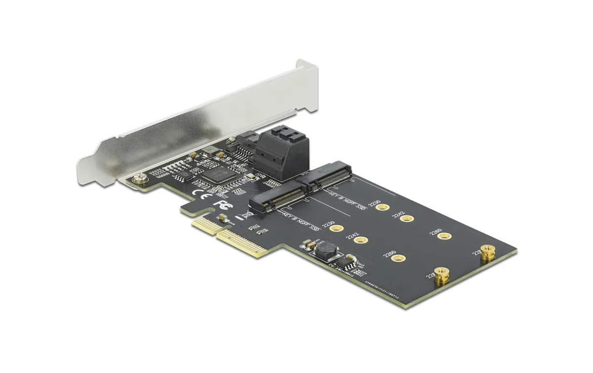 Delock SATA-Controller PCI-Ex4 - 3xSATA3, 2xM.2 Key-B Delock SATA-Controller PCI-Ex4 - 3xSATA3, 2xM.2 Key-B