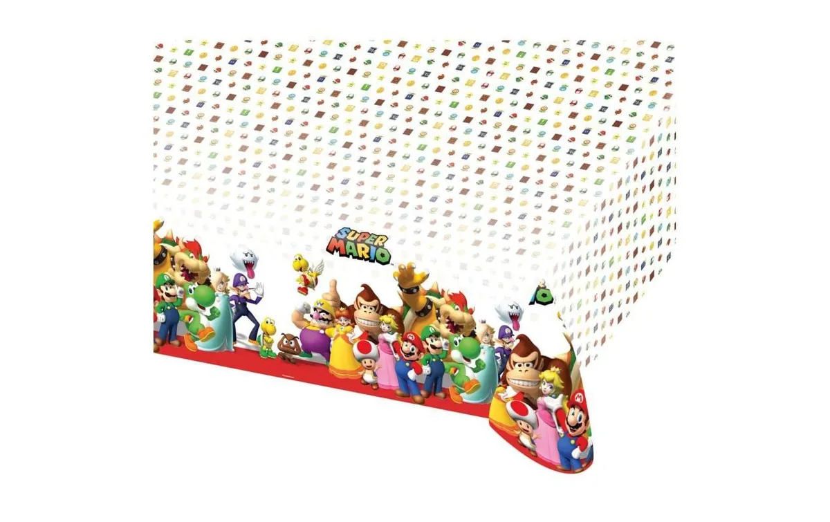 Amscan Tischdecke Super Mario 120 x 180 cm