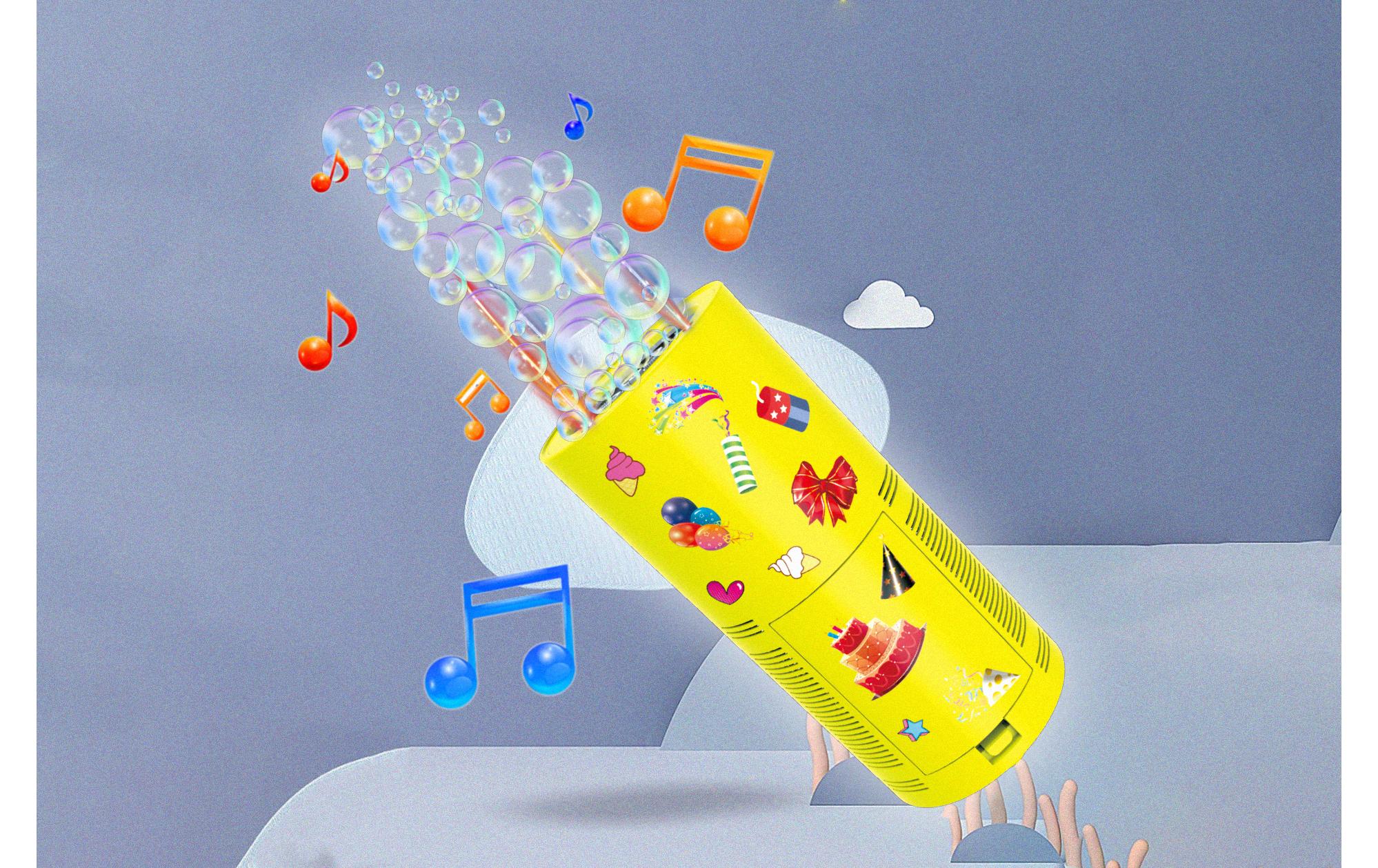 FTM Partyaccessoire Seifenblasenmaschine Gelb