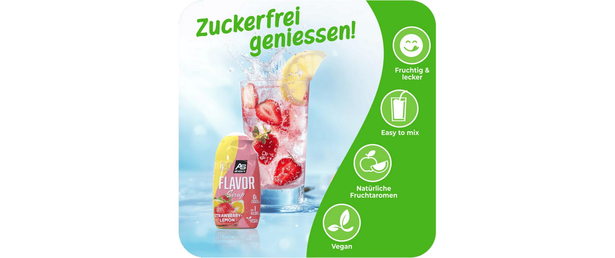 All Stars Flavor Sirup 5 x 65 ml Flasche Erdbeere/Lemon-Lime