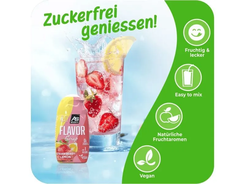 All Stars Flavor Sirup 5 x 65 ml Flasche Erdbeere/Lemon-Lime