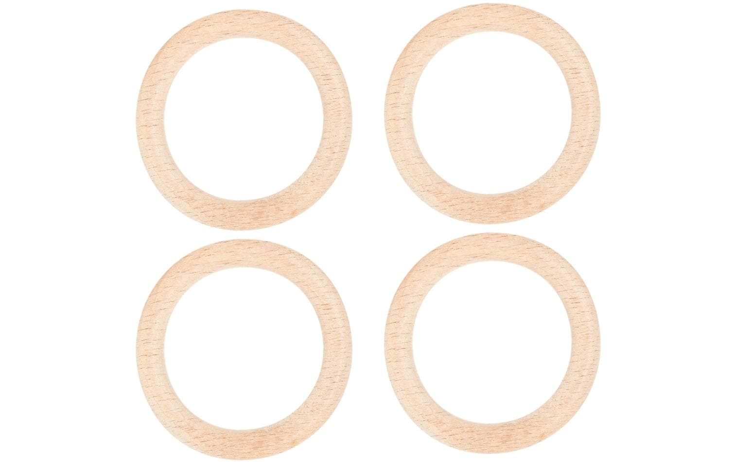 lalana Holzring Hölzerner Ring 5.5 cm, 4 Stück lalana Holzring Hölzerner Ring 5.5 cm, 4 Stück