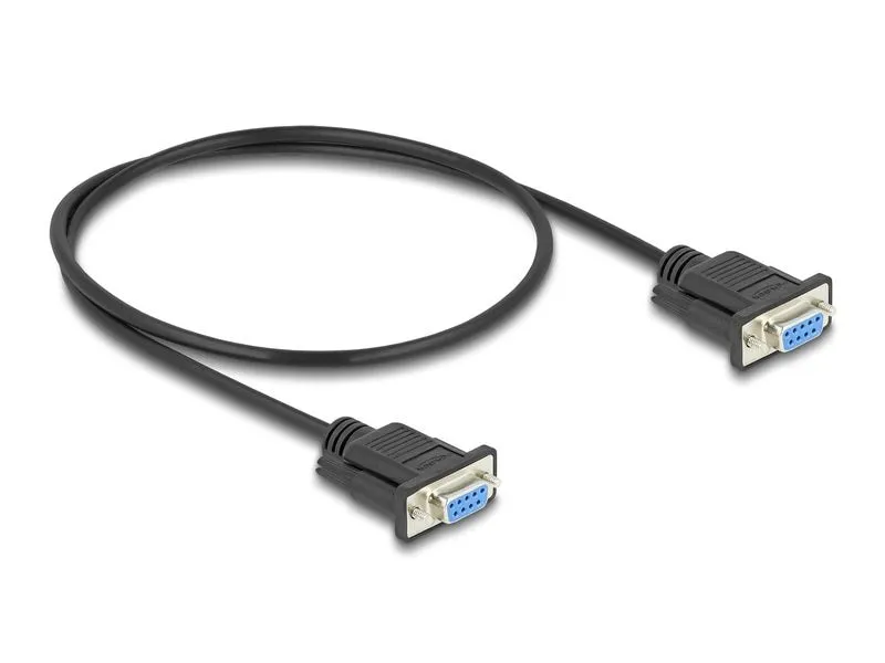 Delock Anschlusskabel RS-232 D-Sub9 Buchse zu Buchse 0.5 m Delock Anschlusskabel RS-232 D-Sub9 Buchse zu Buchse 0.5 m