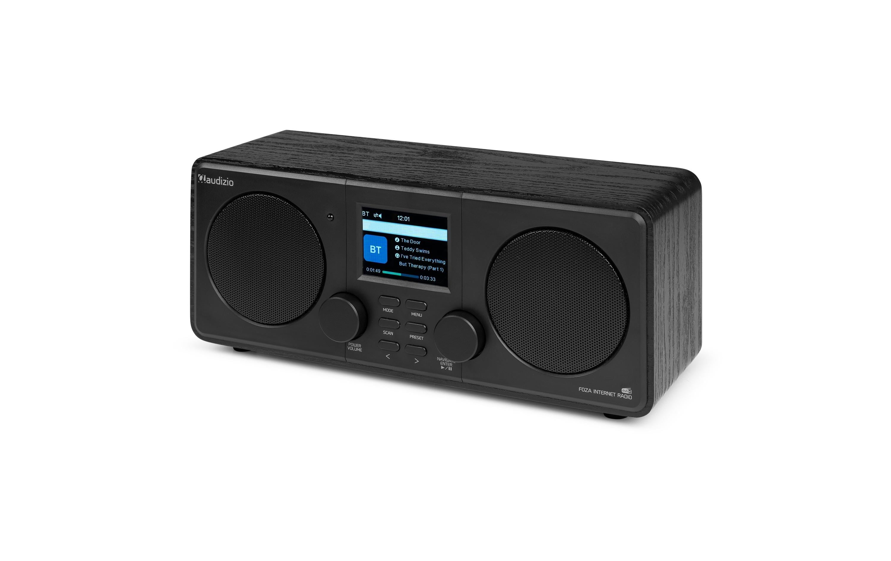 Audizio DAB+ Radio Foza Schwarz