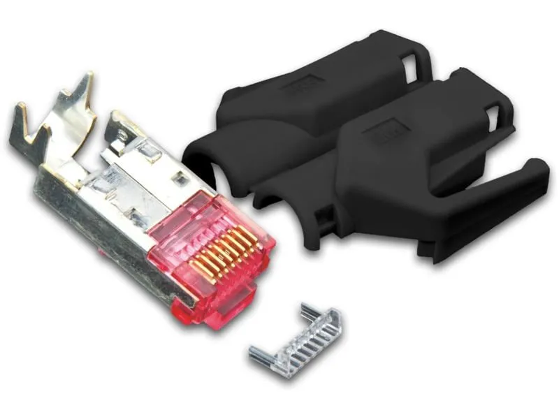 Wirewin Stecker RJ45 Hirose TM21 50 Stück, Schwarz Wirewin Stecker RJ45 Hirose TM21 50 Stück, Schwarz