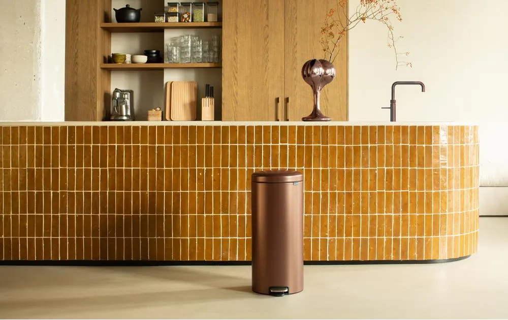 Brabantia Treteimer NewIcon 30 l, Warm Bronze