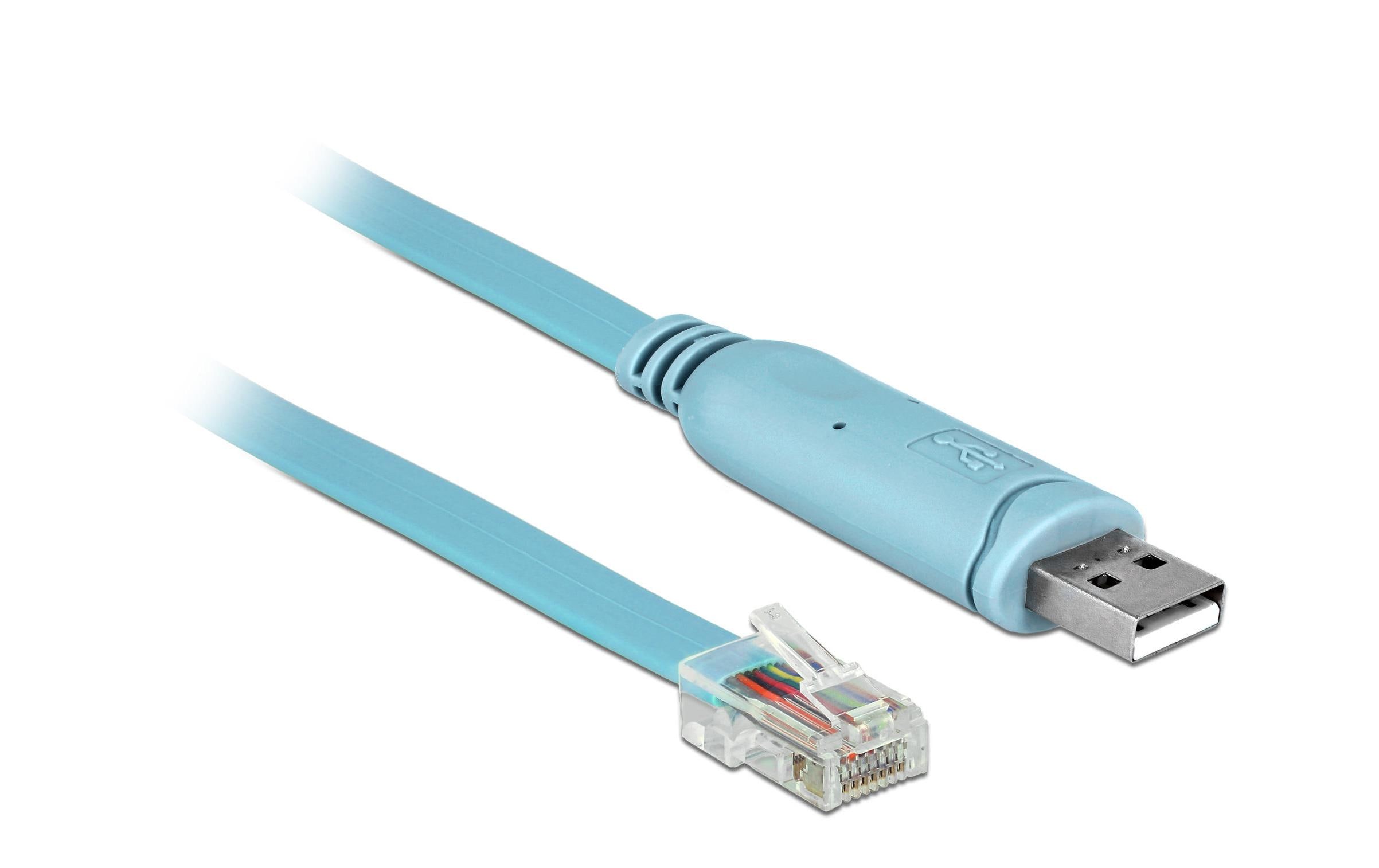 Delock Konsolenkabel USB – RJ45 RS-232, Cisco, 3 m Delock Konsolenkabel USB – RJ45 RS-232, Cisco, 3 m