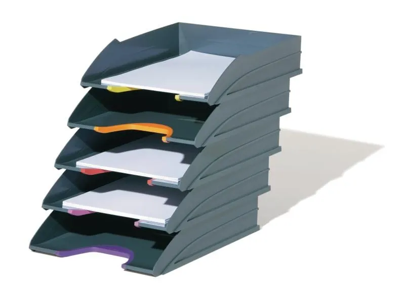 DURABLE Ablagekorb Varicolor Tray Set Anthrazit/Mehrfarbig DURABLE Ablagekorb Varicolor Tray Set Anthrazit/Mehrfarbig