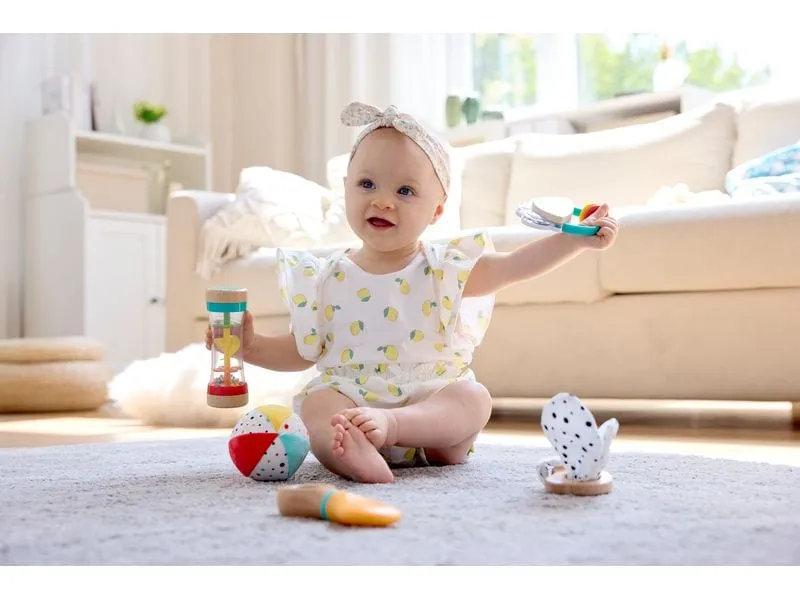 Hape Musikspielzeug 5-in-1-Baby-Sensorik-Set 5-tlg