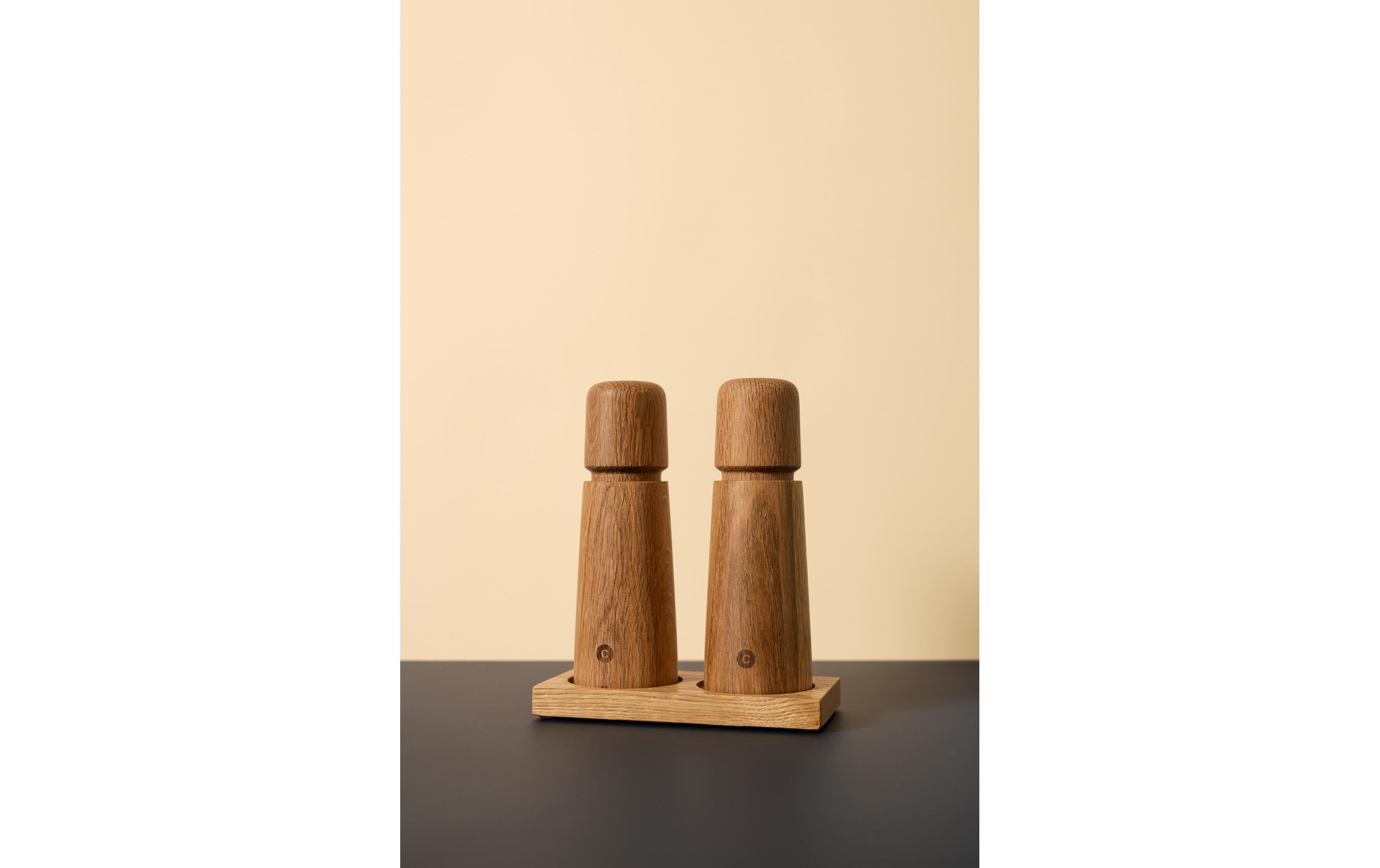 Crush Grind Untersetzer für Gewürzmühle Braun