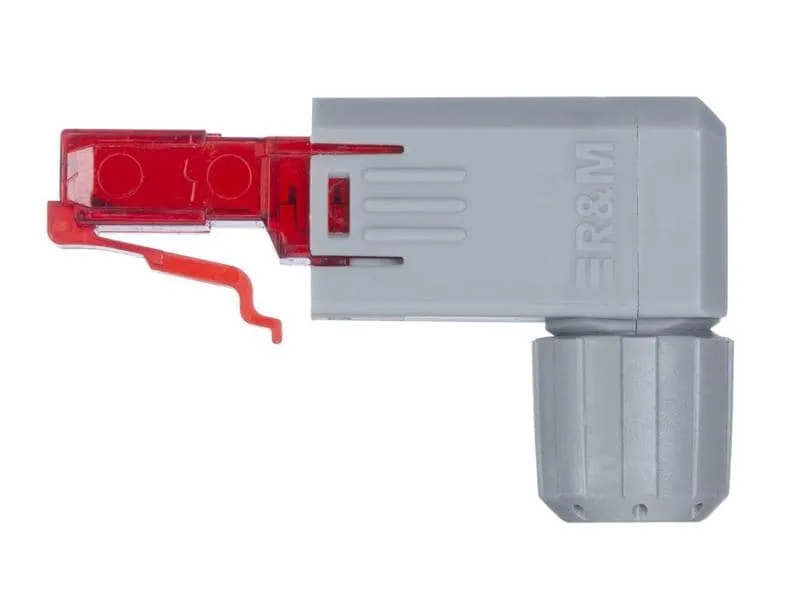 R&M Stecker FM45 Cat. 6A, 90°, 1 Stück, Grau R&M Stecker FM45 Cat. 6A, 90°, 1 Stück, Grau