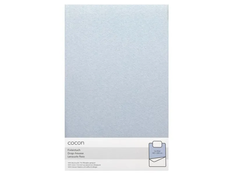 COCON Fixleintuch 140-160 x 200 cm, Eisblau COCON Fixleintuch 140-160 x 200 cm, Eisblau