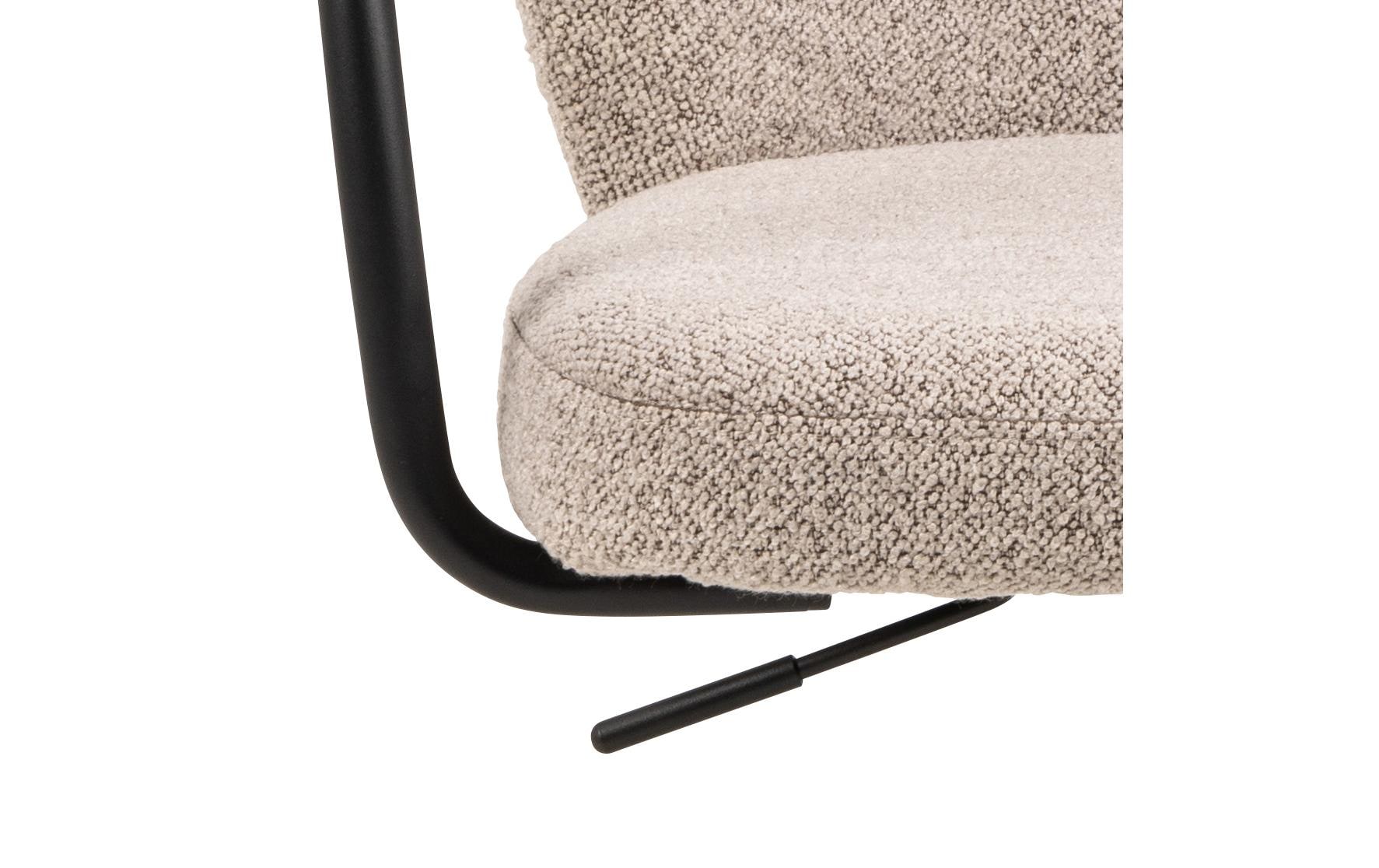 AC Design Bürostuhl Patricia, mit Polsterrücken und Armlehnen, Beige