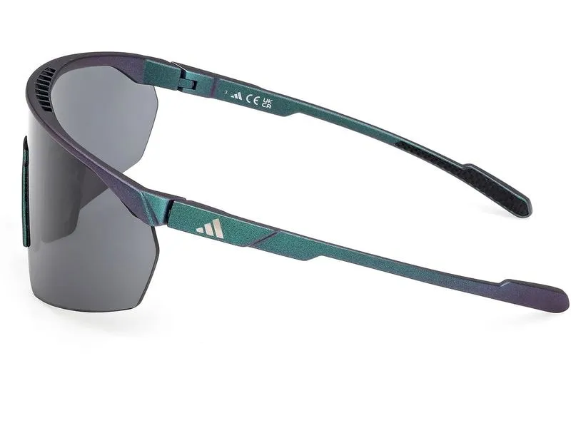 adidas Sonnenbrille SP0075 Sonnenbrille, Green Matt, Lens Smoke