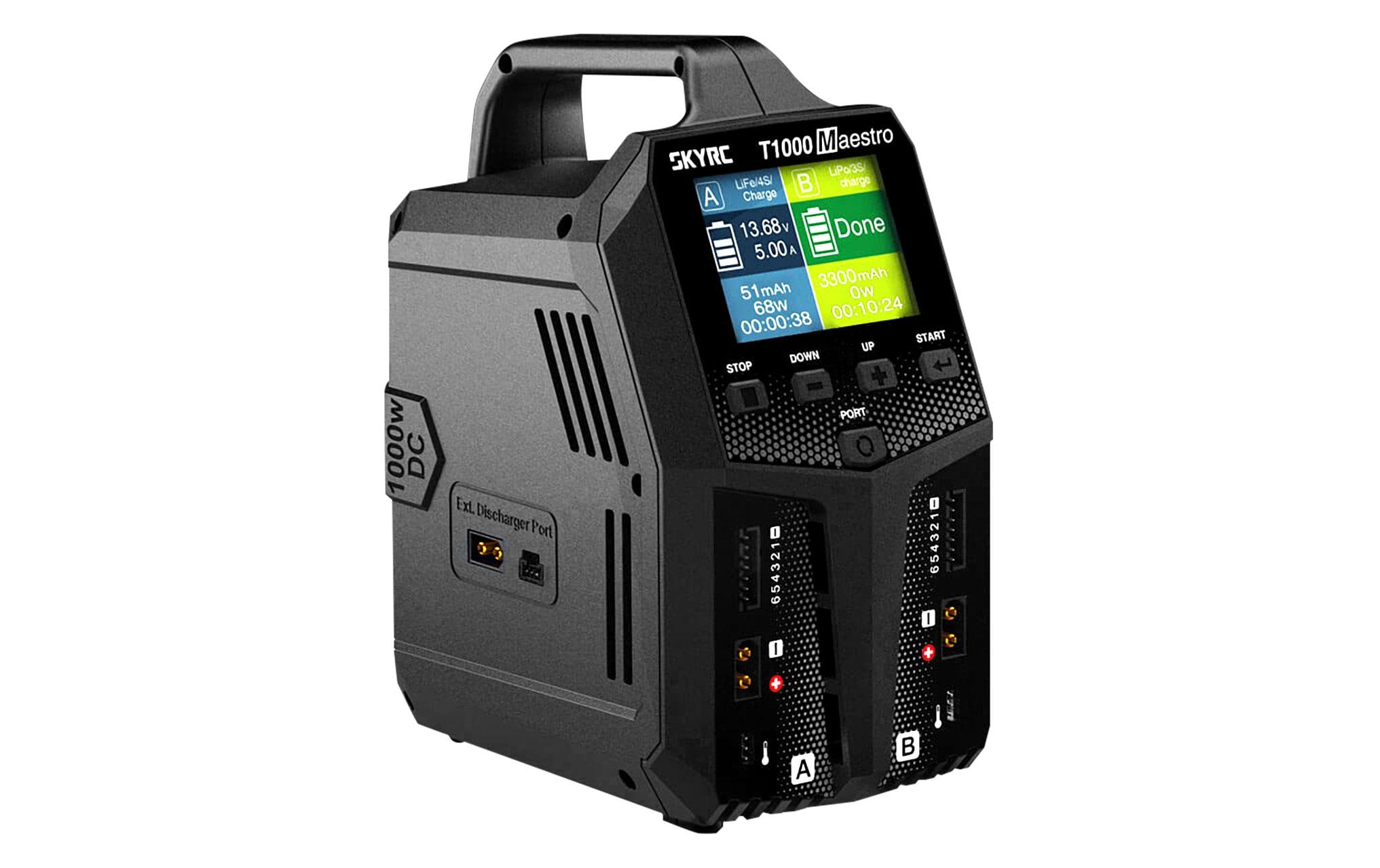 SKYRC Dual-Ladegerät T1000 AC/DC 1-6S, 450 W SKYRC Dual-Ladegerät T1000 AC/DC 1-6S, 450 W