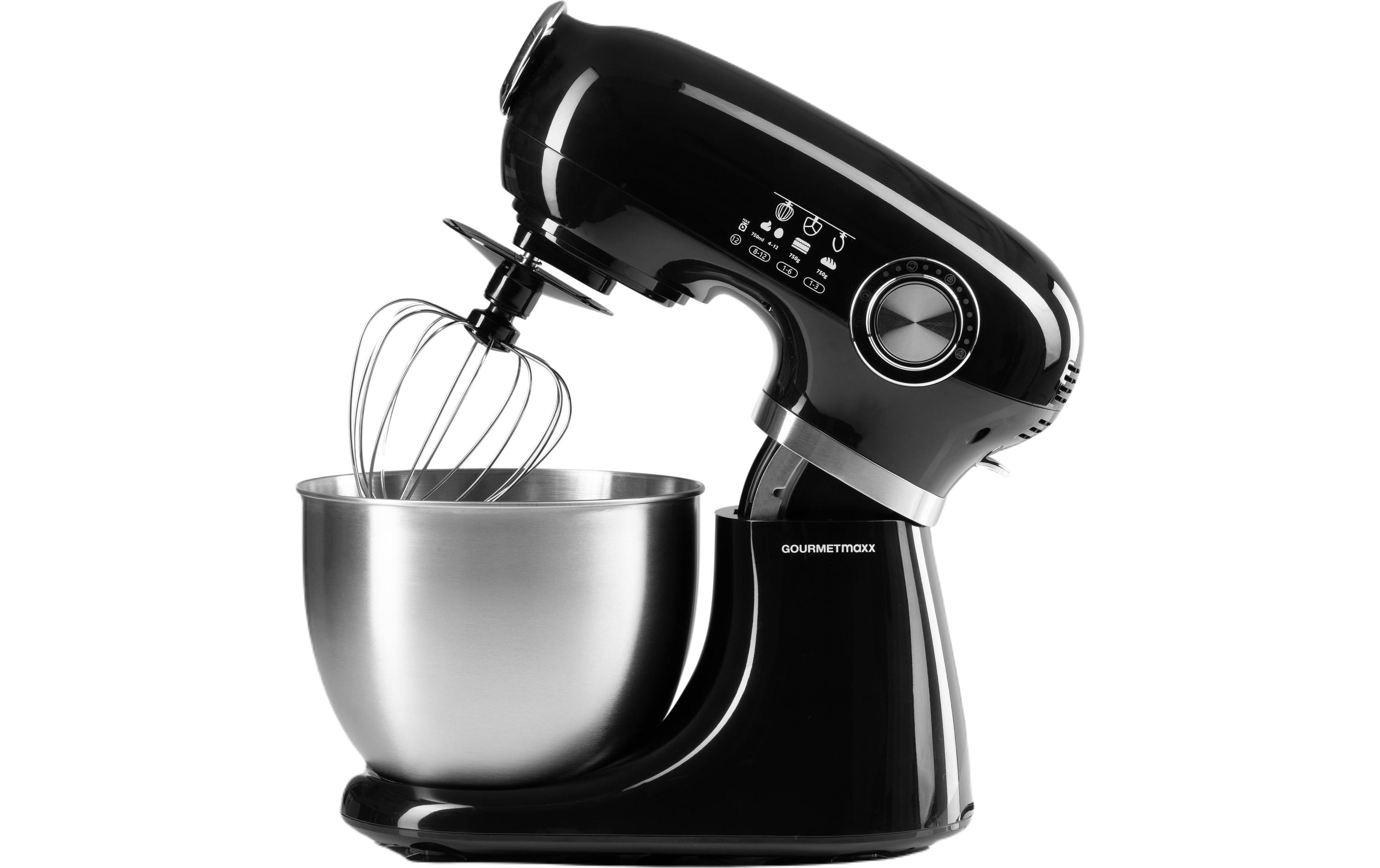 GOURMETmaxx Küchenmaschine Schwarz