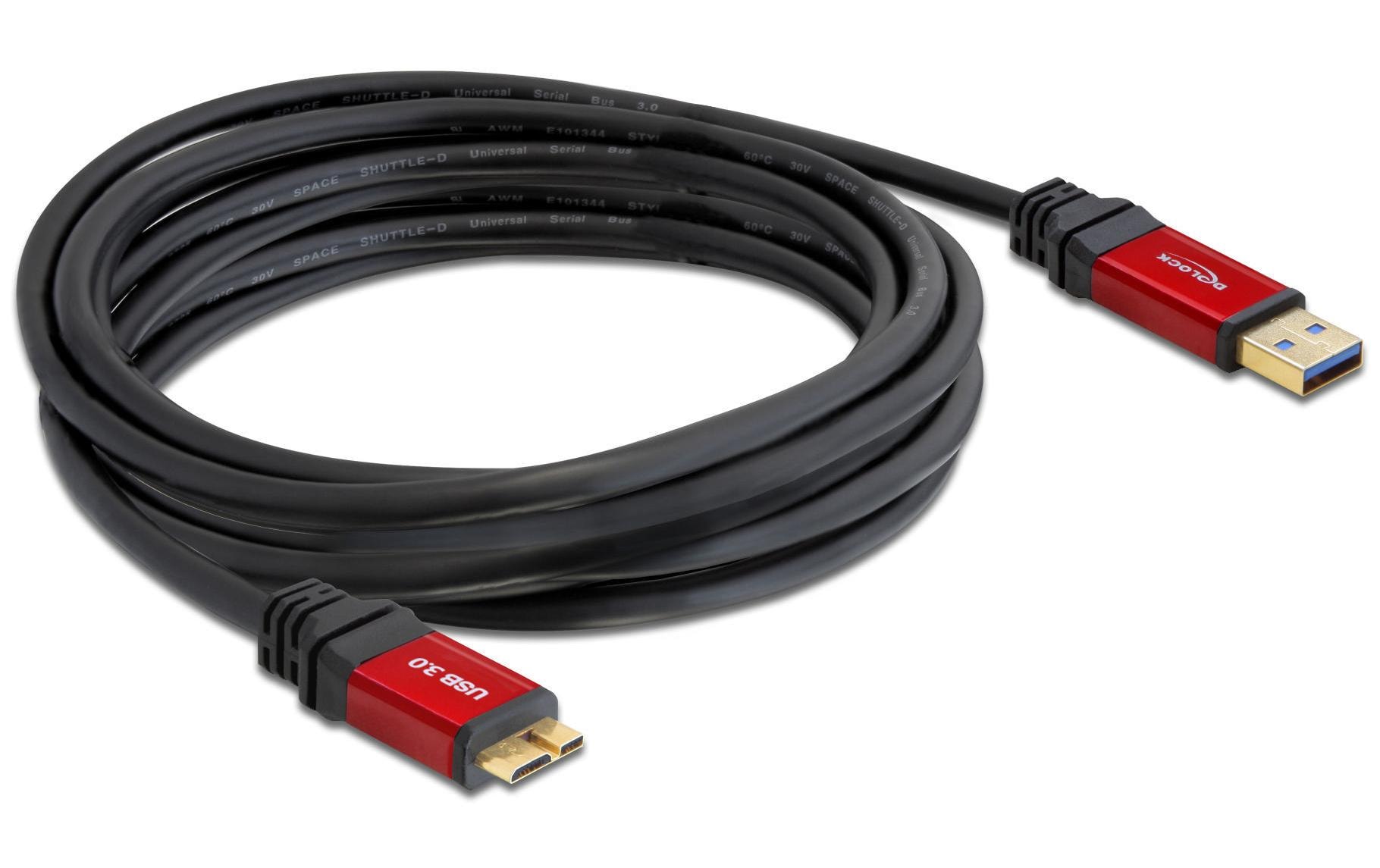 Delock USB 3.0-Kabel Premium USB A - Micro-USB B 5 m