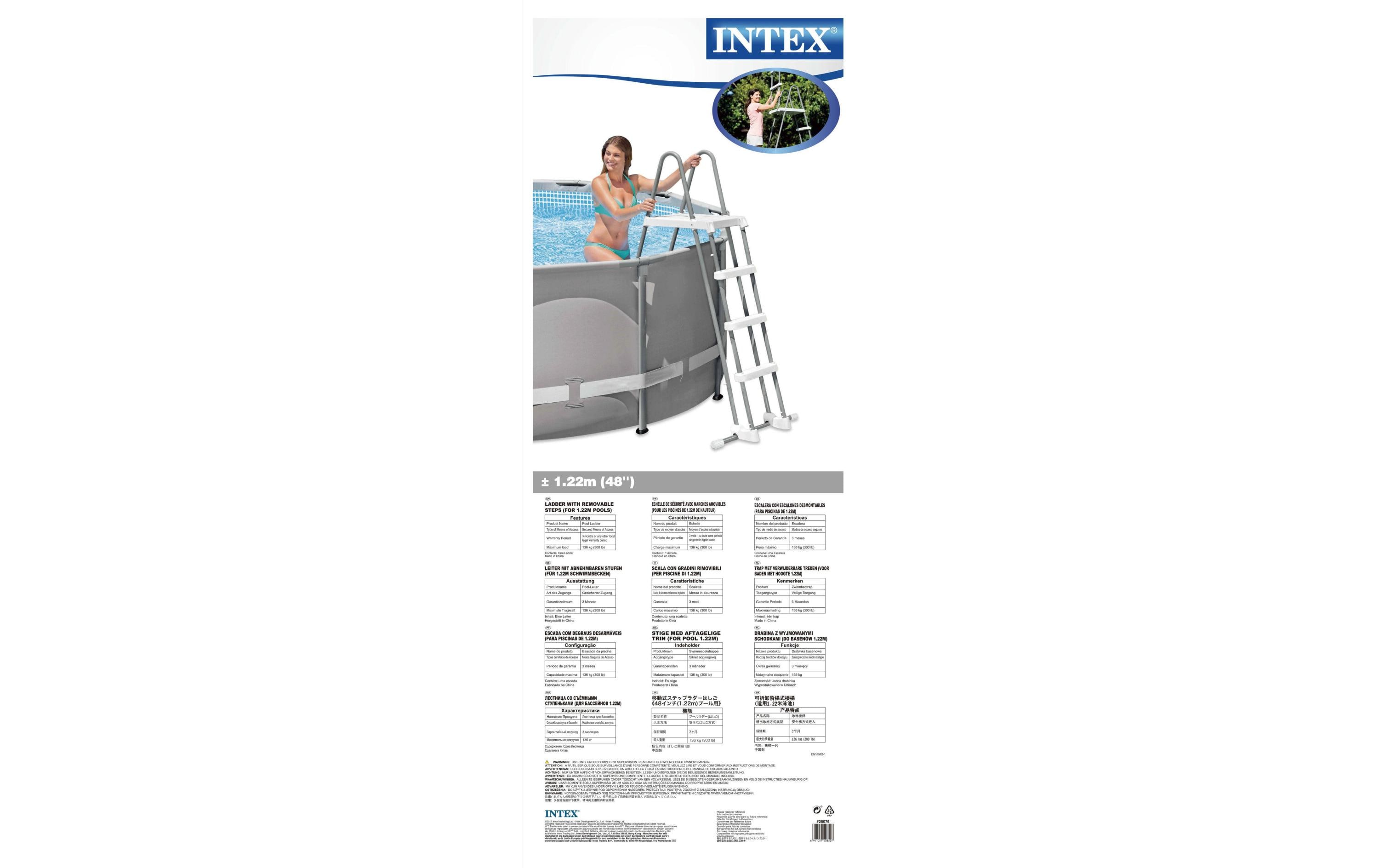 Intex Pool-Leiter bis 122 cm Höhe
